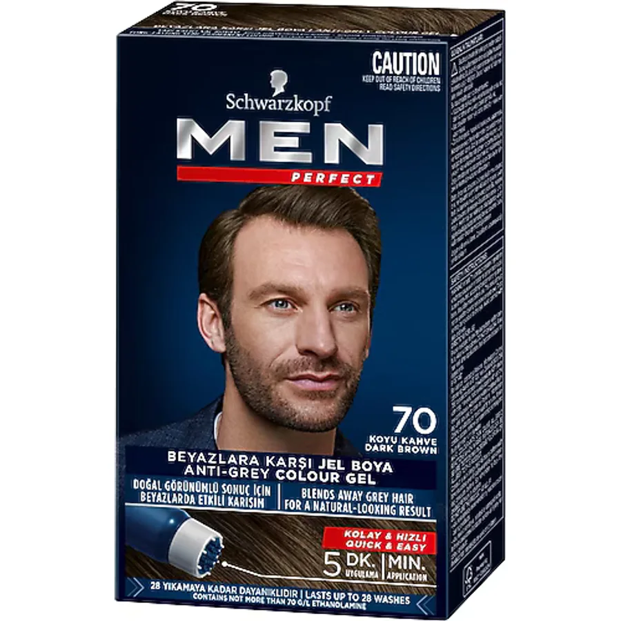 Men Perfect 70 Koyu Kahve Erkek Saç Boyası