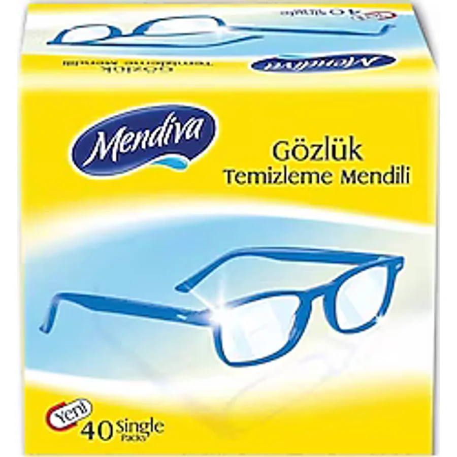 Mendiva Gözlük Temizleme Mendili 40'lı