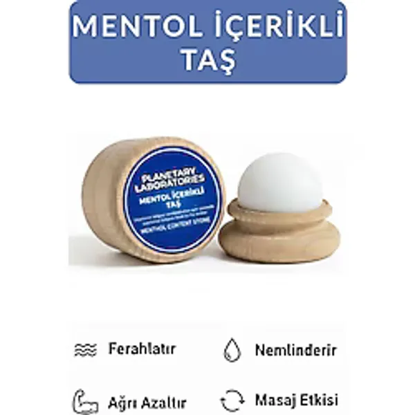 Mentol Içerikli Taş Masaj Taşı Migren Taşı Mentol Taşı Ferahlama Taşı - 1