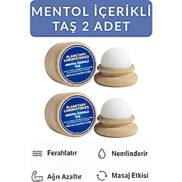 Mentol Içerikli Taş Masaj Taşı Migren Taşı Mentol Taşı Ferahlama Taşı - Standart