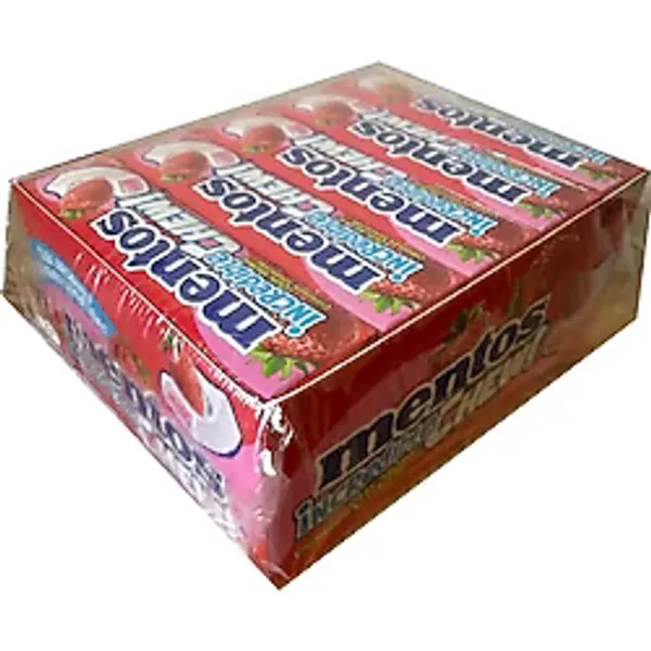 Mentos Incredıble Chew Çilek Aromalı Çiğnenen Şekerleme 45 G x 20 Adetli