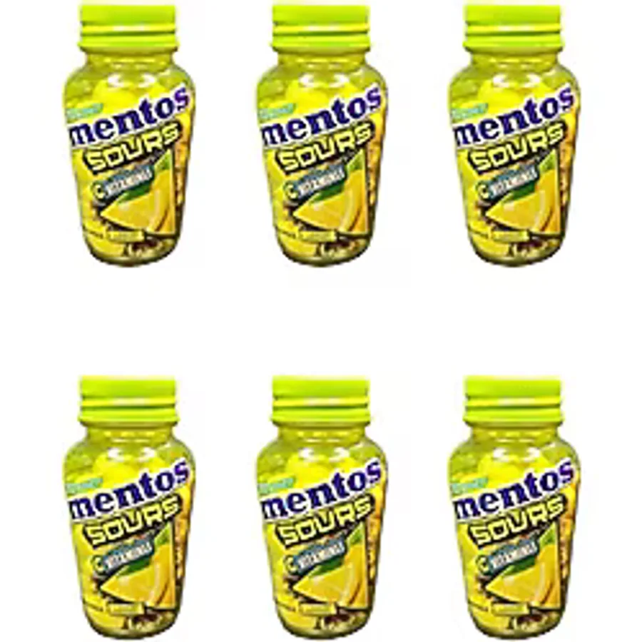 Mentos Sours C Vitaminli Limonlu Sakız 49 G 6 Adet