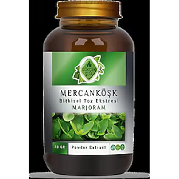 Mercan Köşk (Marjoram) Toz Ekstresi 70 gr. Cam Kavanoz