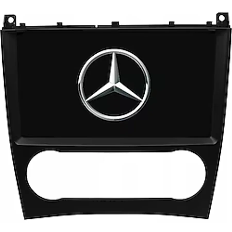 Mercedes C Class W203 Araç Multimedya Android Ekran Carplay Double Teyp 4+64 9" 04-07 Black Blueway