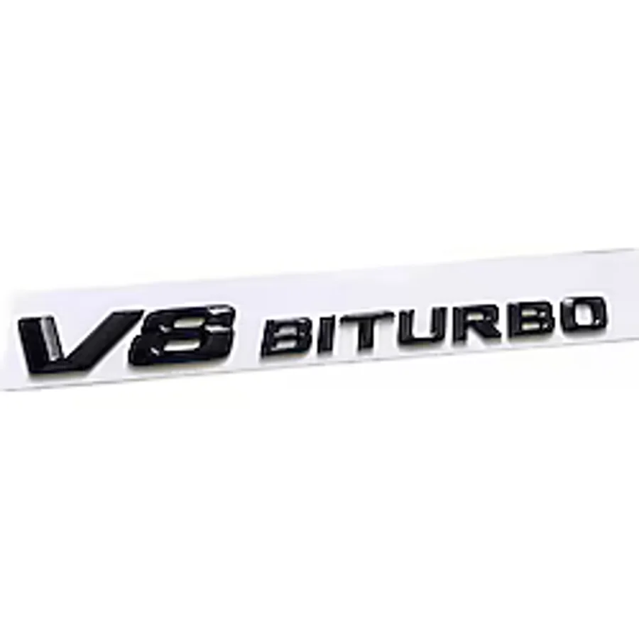 Mercedes V8 Biturbo Yazı Siyah