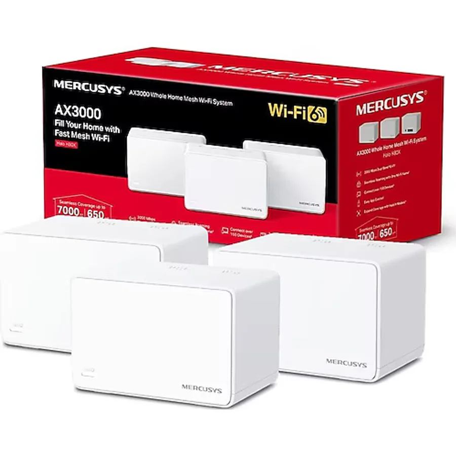 Mercusys Halo H80X 3000 Mbps 3'lü Router