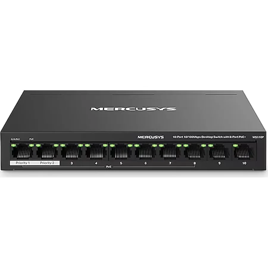 Mercusys MS110P 10 Port 10/100 Mbps Switch