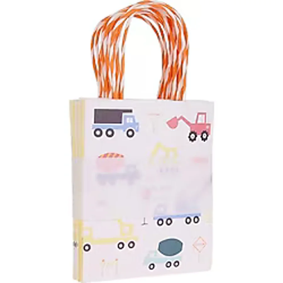 Meri Meri - Construction Party Bag - İnşaat Parti Çantaları - 8'li