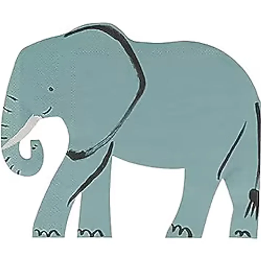 Meri Meri - Elephant Napkin - Fil Peçeteler - 16'lı