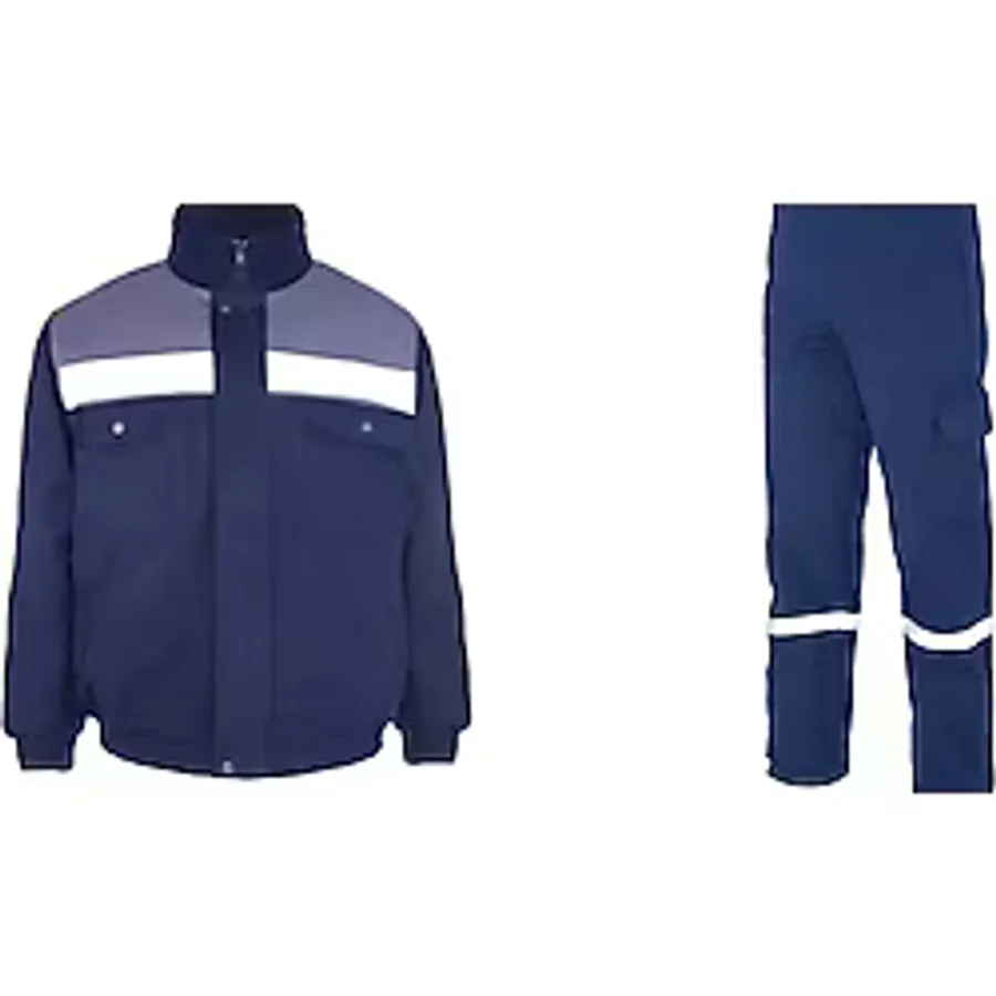 Mervem İş Takımı 7/7 Gabardin Kapitoneli Reflektörlü