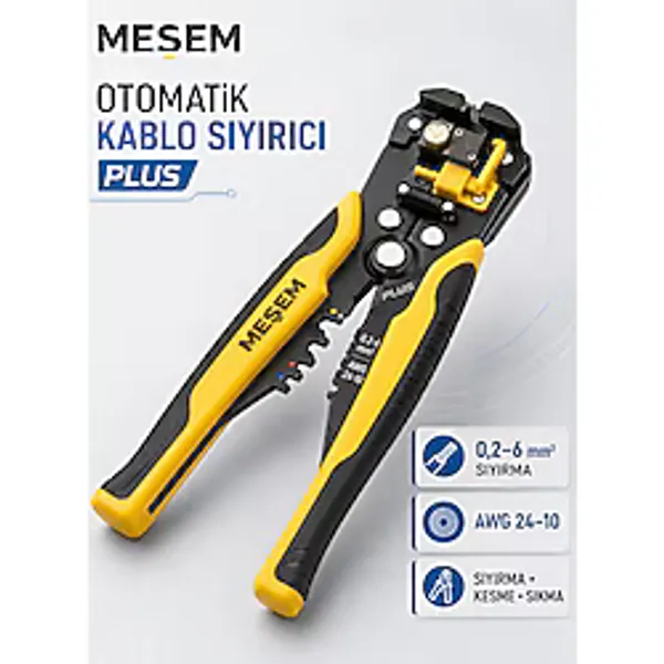 Meşem Otomatik Kablo Sıyırıcı Pense Plus