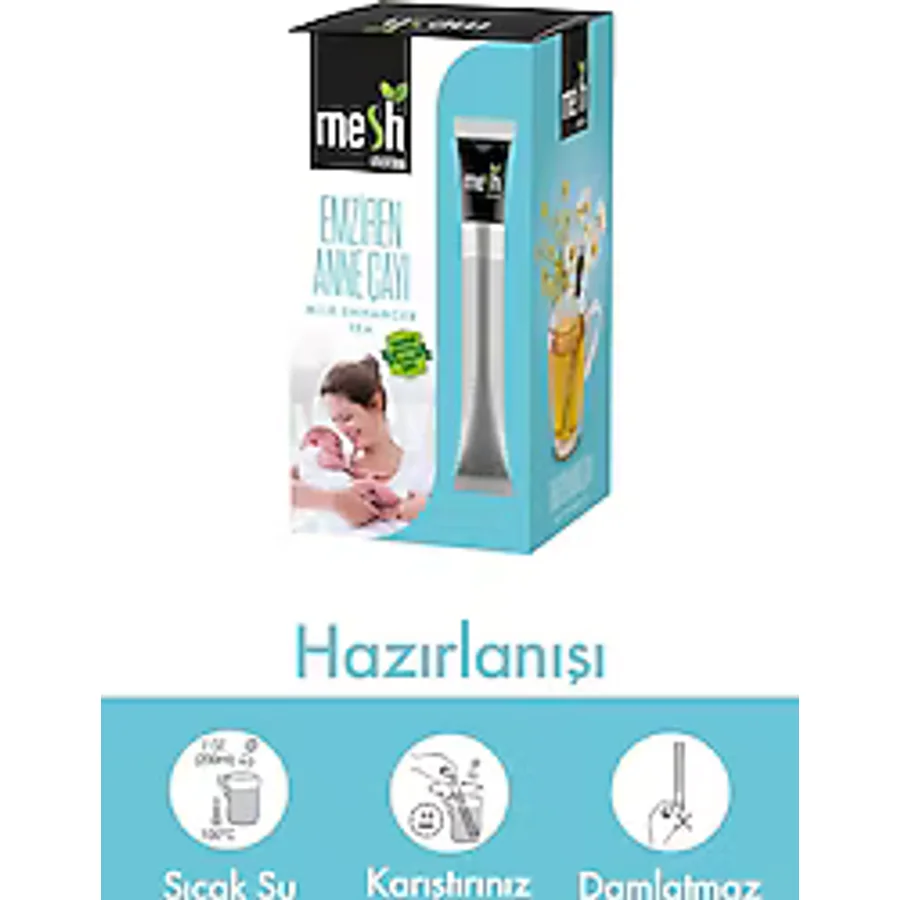 Mesh Stick Emziren Anneler İçin Süt Arttırıcı 16'lı 32 gr Karışık Bitki Çayı