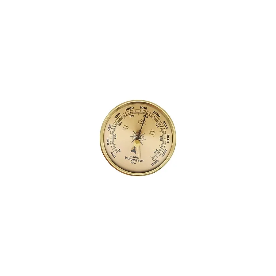 Metal Barometre 90 Mm - Analog Basınç Ölçer - Hava Durumu - Kaliteli Şık Tasarım