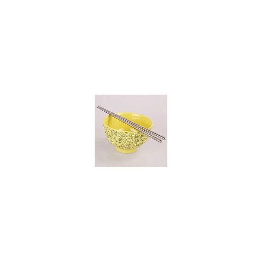 Metal Chopstick Paslanmaz Çelik Çin Çubuğu 5'li Set Yemek Çubukları - Gümüş
