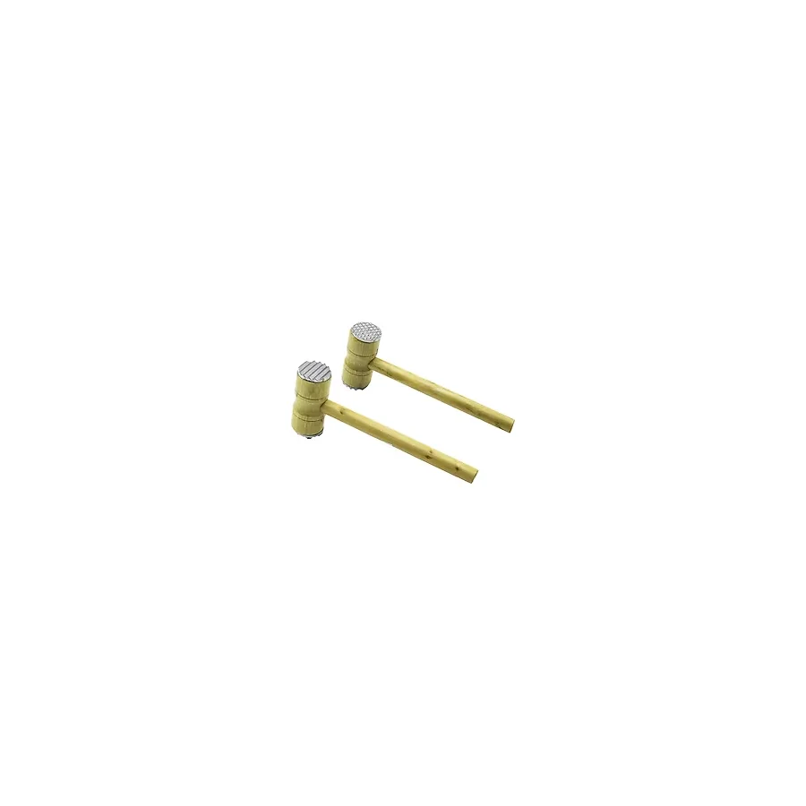 Metal Çift Başlı Ahşap Saplı Tokmak - Et Dövecek Tokmak= 4.3 x 10CM Saplı=25.5cm