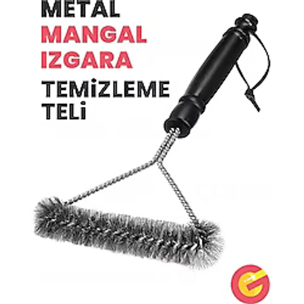 Metal Izgara Mangal Temizleme Teli Fırçası Tel Kıllı Izgaraların Mangalların Kirlerini Ovmak ve Temizlemek İçin