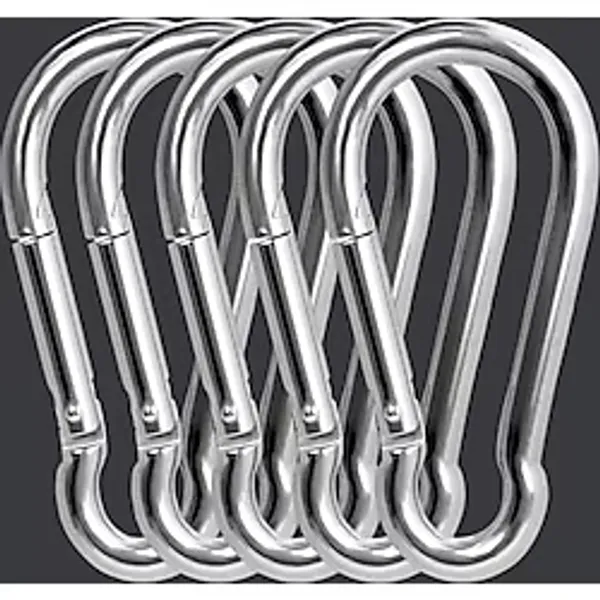 Metal Karabina, 8x80 mm, 5 Adet, Bağlantı Elemanı