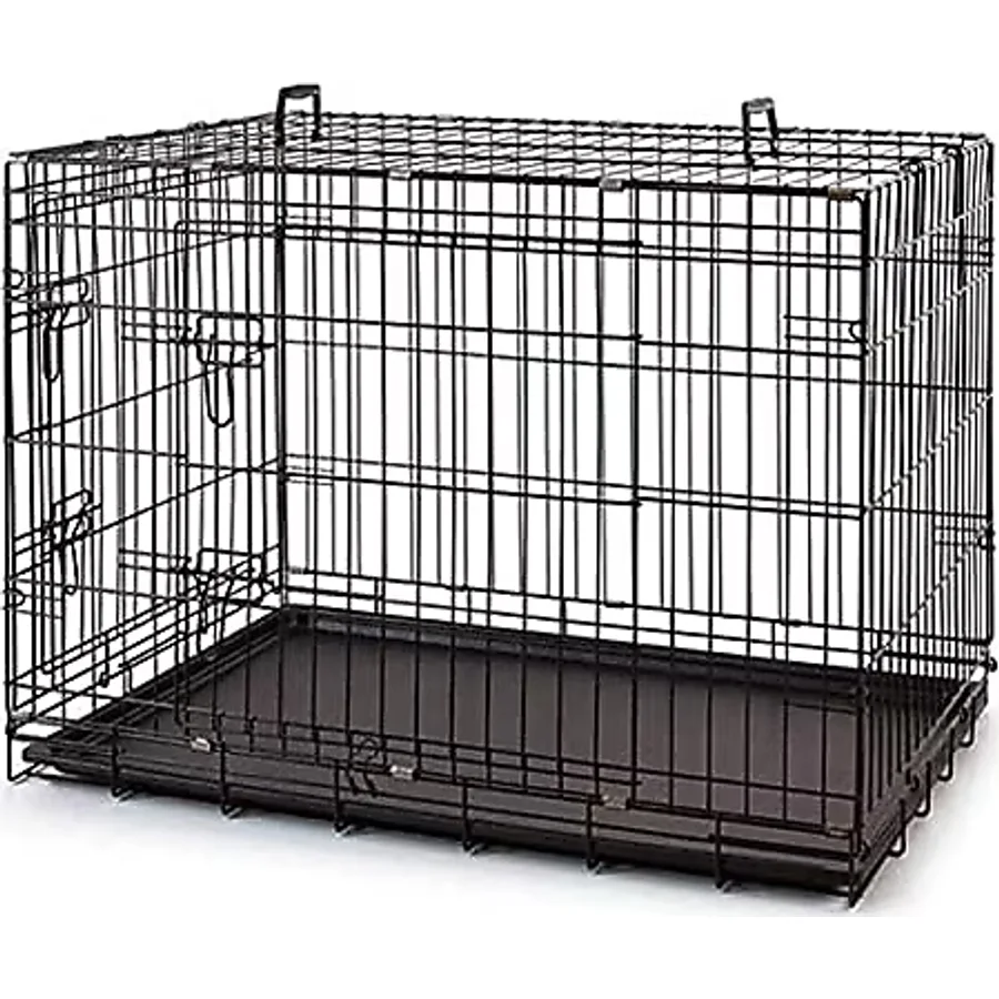 Metal Kedi Köpek Kafesi 120x75x84cm Siyah