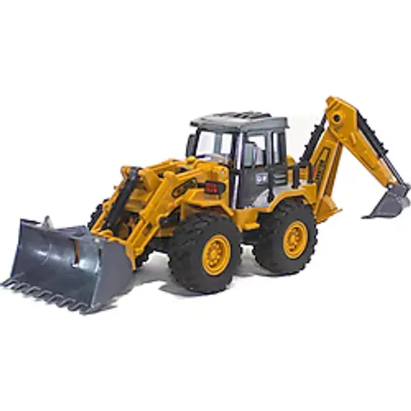 Metal Oyuncak İş Makinası Kepçe Sürtmeli 20 Cm
