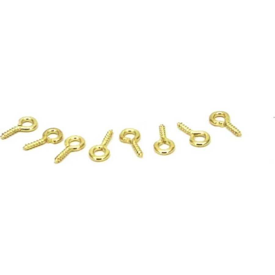 Metal Takı Ve Obje Halkası Vidalı 1 Cm (100 Adet) Altın