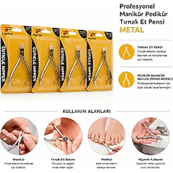 Metal Tırnak Eti Pensi - Pedikür Manikür Makası