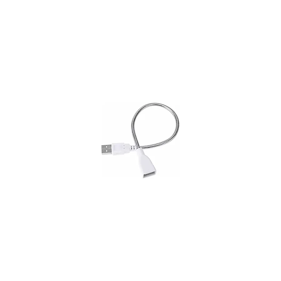 Metal Usb Type A Soketli Uzatma Kablosu Kıvrılabilir Hortum Kordon 25cm Masa Lambası Led Aydınlatma Korumalı Adaptör Bilgisayar Güç Besleme Işık Aksesuarları
