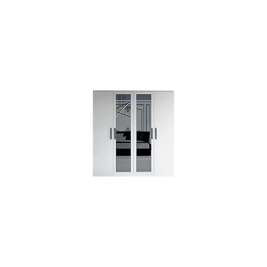 Metalia GM 051 Aynalı 4 Kapaklı Gardırop