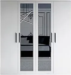 Metalia GM 051 Aynalı 4 Kapaklı Gardırop