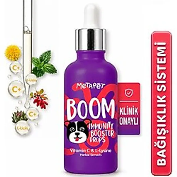 Metapet Köpek Bağışıklık Vitamin Damlası C Vitamini L-Lizin 50 ml