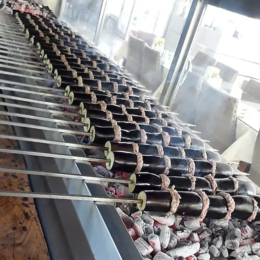 Metler Patlıcan Kebap Şişi Kare Patlıcan Sebze Şişi 7mm 10 Adet