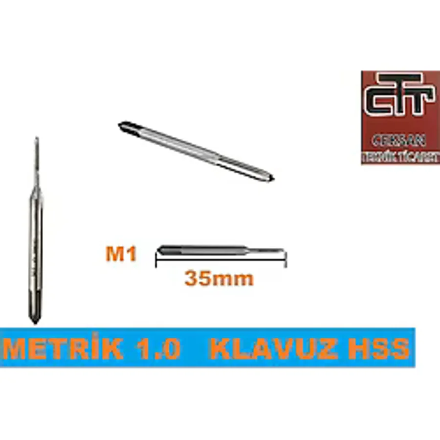 Metrik Klavuz Mini Ondalıklı M1-M1.2-M1.4-M1.6-M1.8-M2-M2.5 M1.4