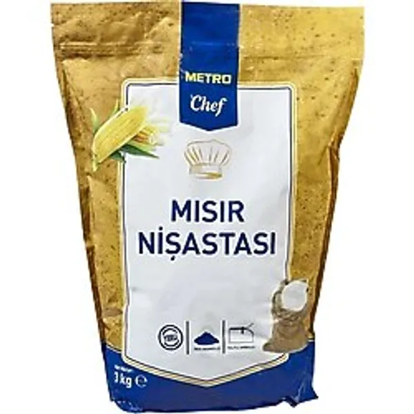 Metro Chef Mısır Nişastası 3 Kg - Kıvam Arttırıcı, Çorba Ve Soslar İçin - 2 Adet