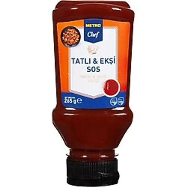 Metro Chef Tatlı Ekşi Sos 265G Sos Yemek Şef Mutfak