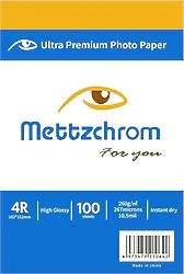 Mettzchrom Ultra Premium 260 gr 100 Sayfa Parlak 10x15 cm Fotoğraf Kağıdı