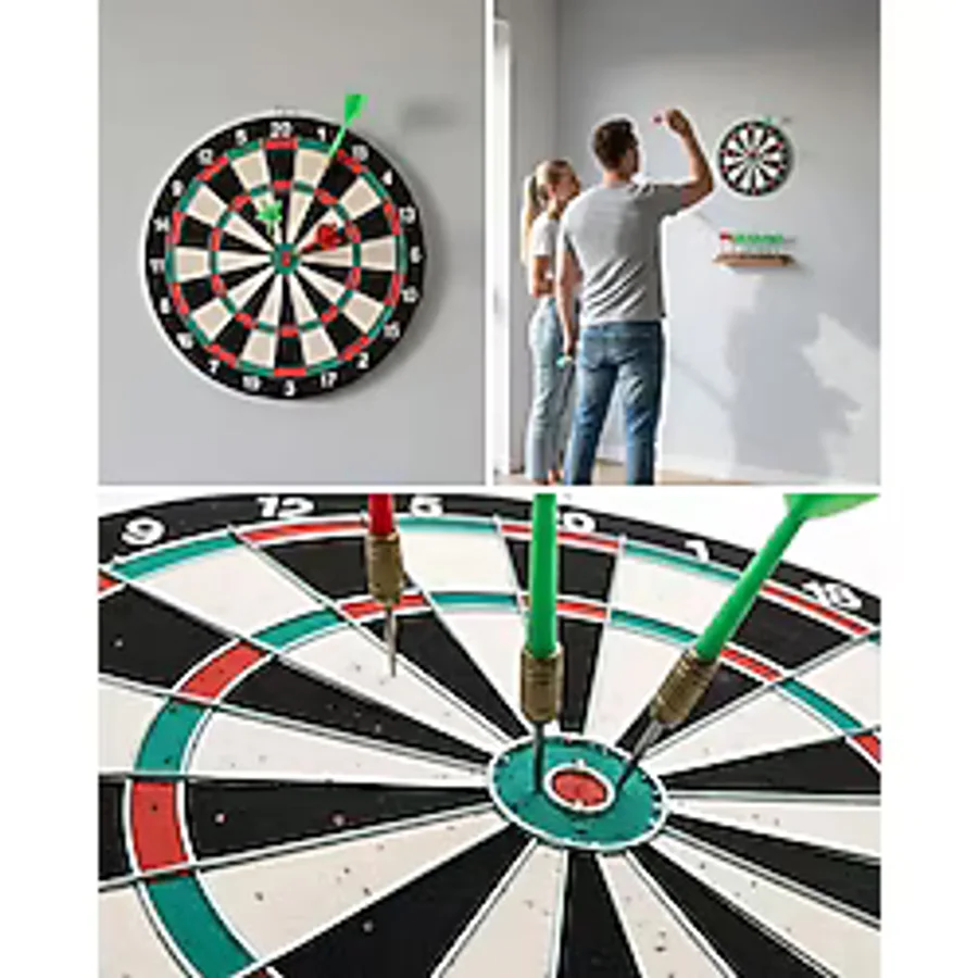Mey İthalat 17 İnç Dart Tahtası 4 Metal Dart Oku