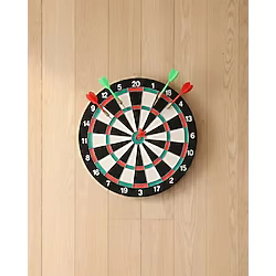 Mey İthalat 17 İnç Dart Tahtası Şık Tasarım Dayanıklı Yapı Ve Dart Oku Hediyeli