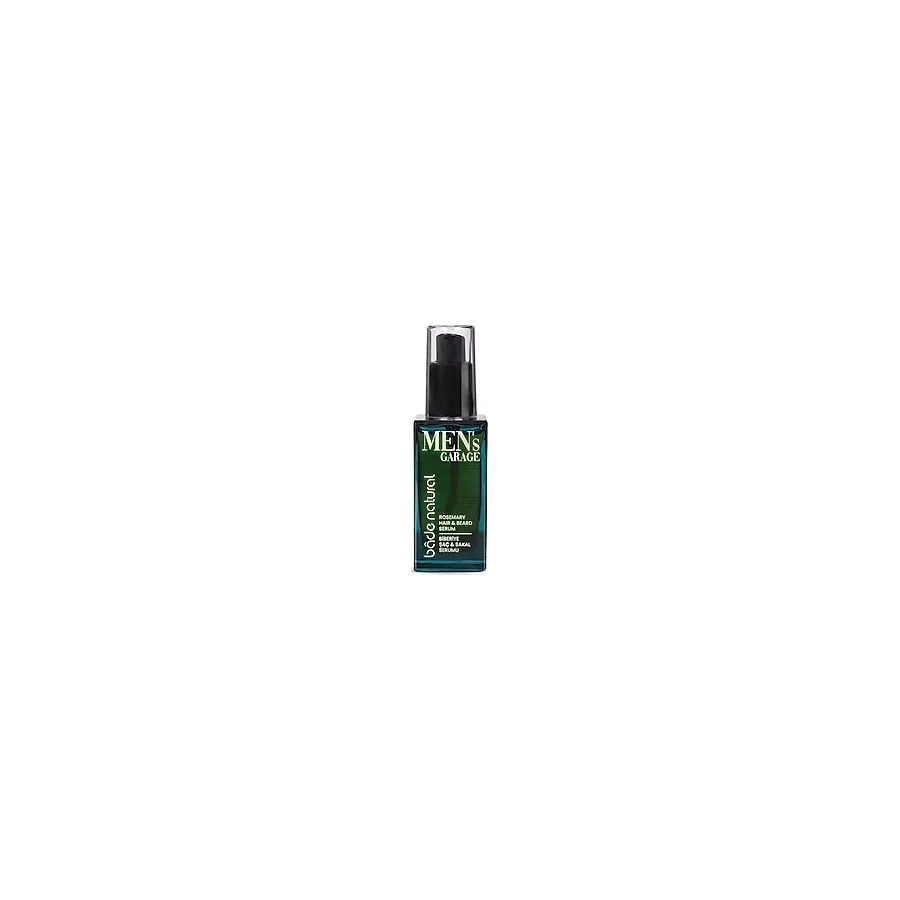 Mey İthalat Bade Natural Men's Garage Biberiye Saç ve Sakal Serumu Besleyici ve Derinlemesine Bakım 50 ml