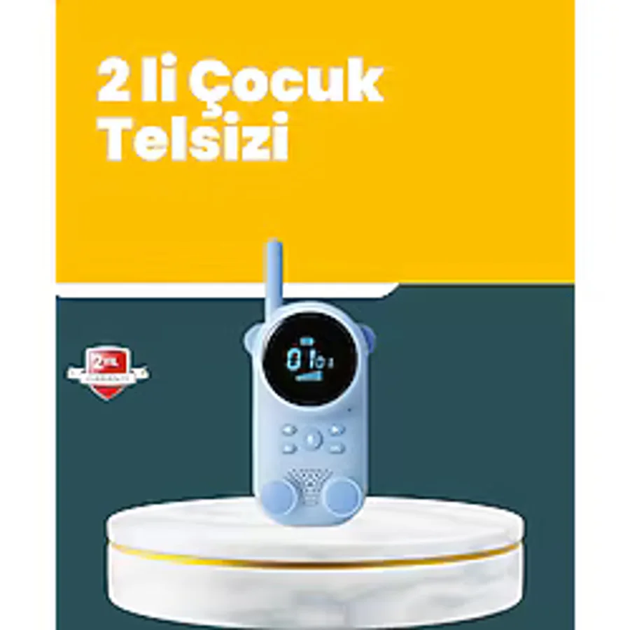 Mey İthalat Bfs LCD Ekranlı Çocuk Telsizi - Iki Yönlü Ses, 1-3 Km Çekim Mesafesi