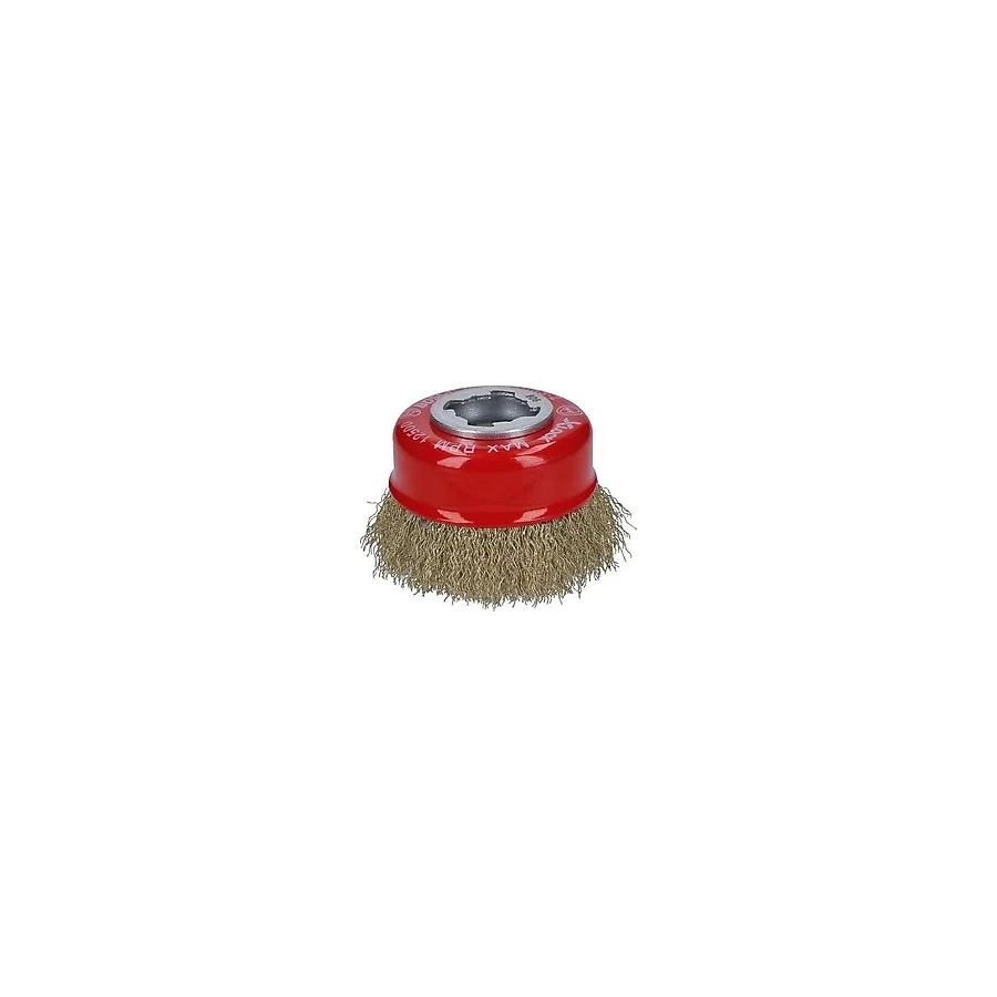 Mey İthalat Bosch Professional 1 x Dalgalı Tencere Fırçası Clean (Metal, X-Lock, Ø 75 Mm, Tel Kalınlığı 0,3 Mm, Çap 115 Mm, Açılı Taşlama Makinesi Aksesuarı)