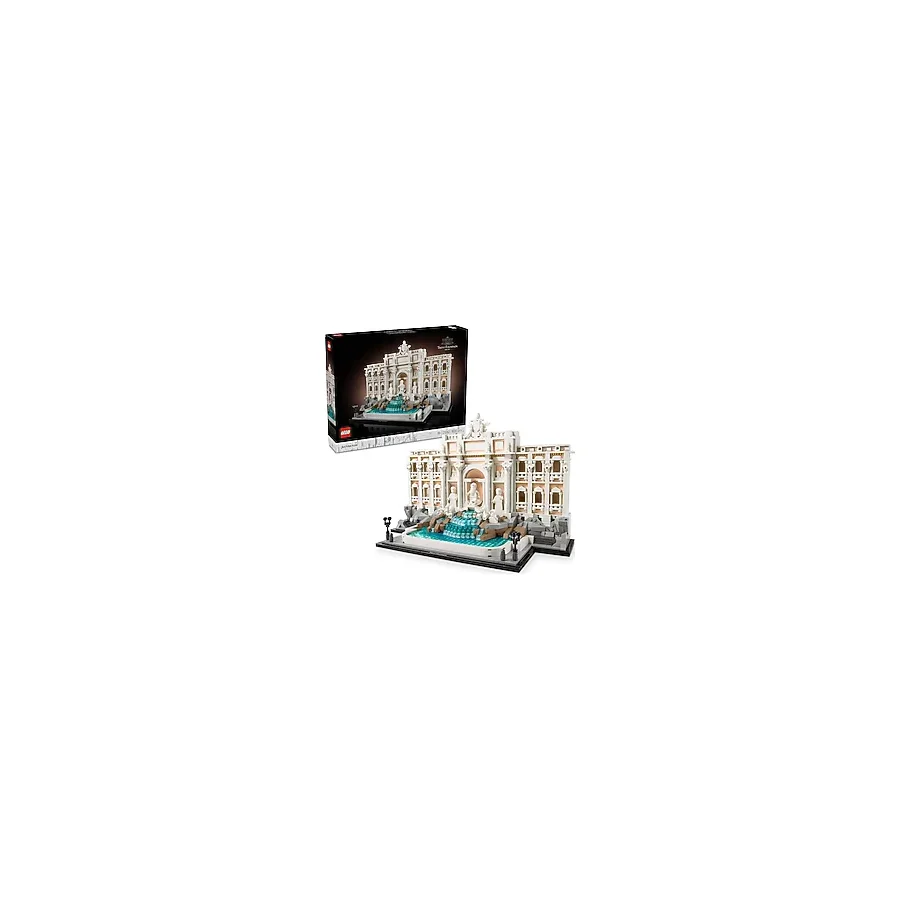 Mey İthalat LEGO Architecture Trevi Çeşmesi 21062 - Yetişkin Kadın ve Erkekler İçin Palazzo Poli ile Okeonos, Sağlık ve Bereket Heykel Minifigürleri Içeren Koleksiyonluk Seyahat Hatırası Yapım Seti (1