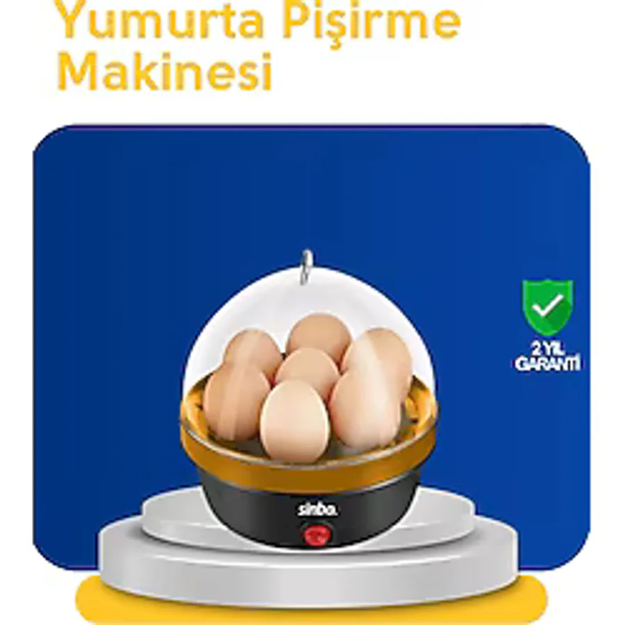 Mey Ithalat Otomatik Kapanma Özellikli Yumurta Pişirme Makinesi 7 Kapasiteli - Renkli