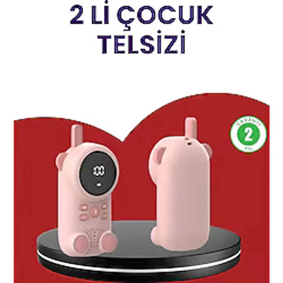 Mey İthalat Uzun Menzilli Bebek Telsizi - VOX Modlu, Renkli LCD Ekranlı