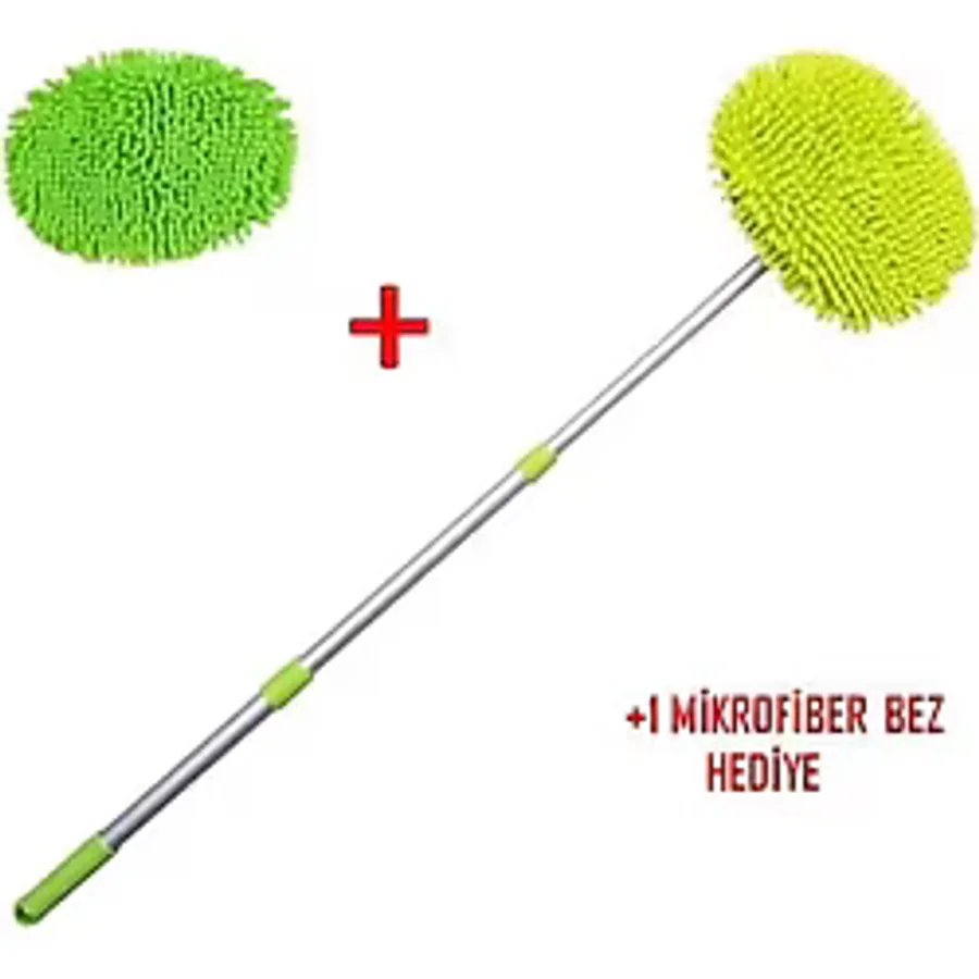 Mey İthalat Yedek Bezli Mikrofiber Araba Yıkama Fırçası