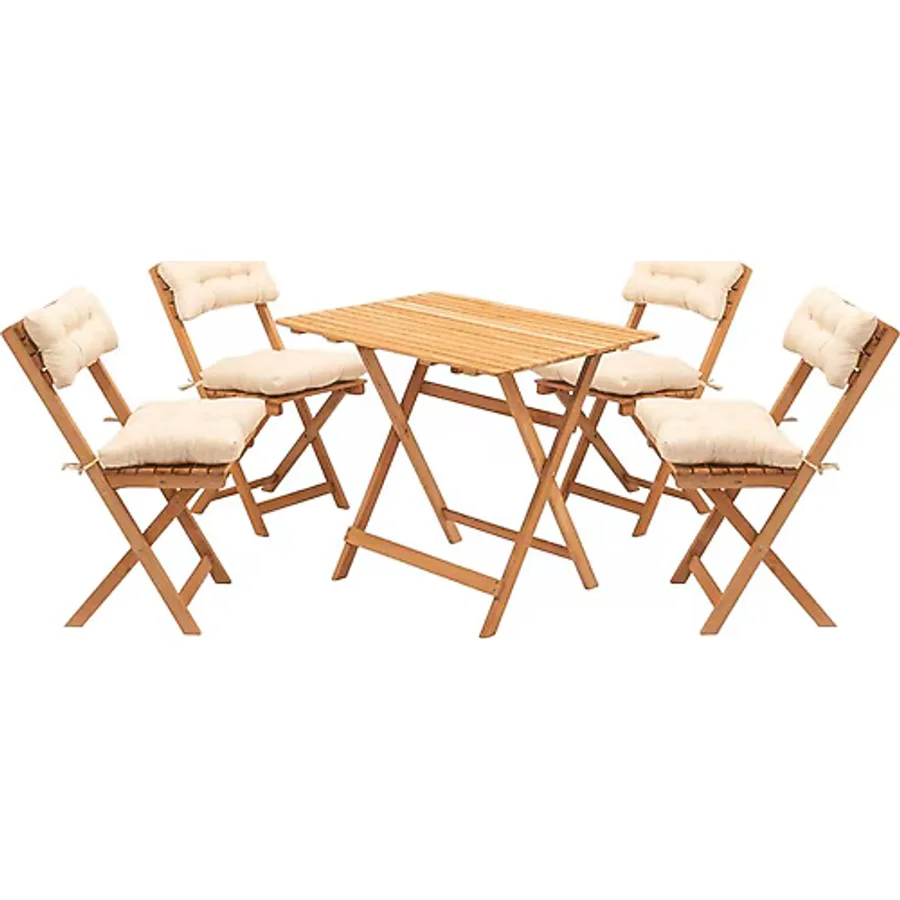 Meya Dekor Bistro 60x80 cm 4+1 Minderli Bahçe & Balkon Takımı