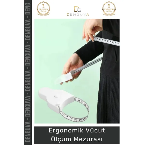 #Mezura Fitness Diyet Profesyonel Ergonomik Otomatik Teleskopik Pim Kilitli Vücut Ölçüm Mezurası
