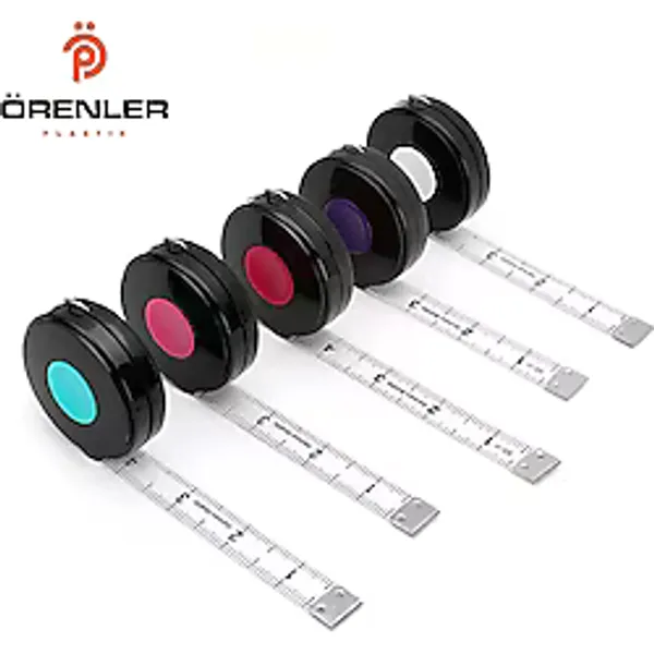 Mezura Otomatik Askılı 3 Metre Beyaz-kırmızı
