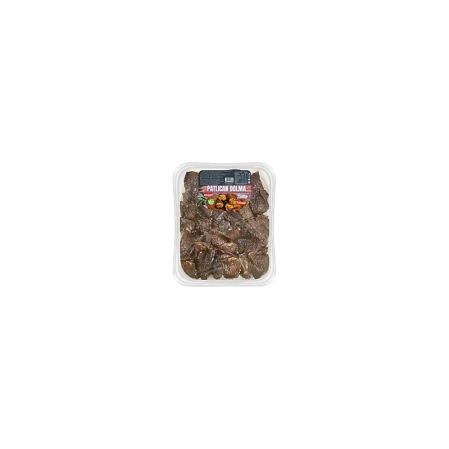 Mezzet Geleneksel 2500 Gram Patlıcan Dolması - Vegan Koruyucusuz Hazır Yemek - 2,5 kg