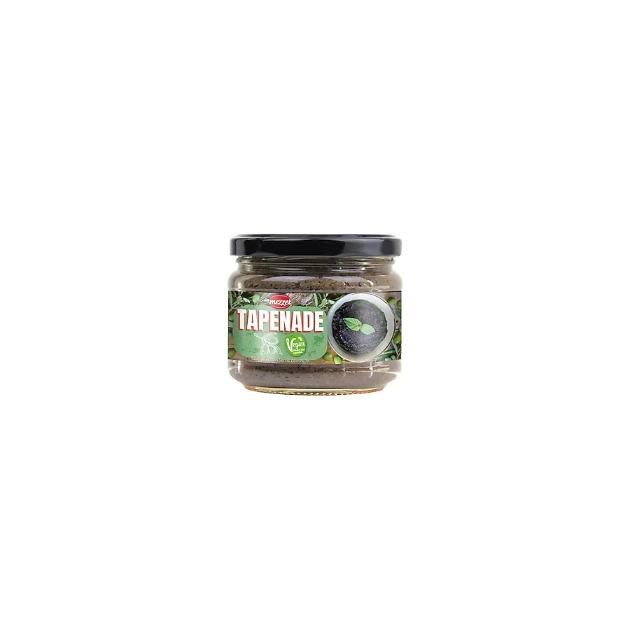 Mezzet Gurme Zeytin Tapenade Ezme Sos 280 G - Yeşil ve Siyah Zeytinli Vegan Kahvaltılık
