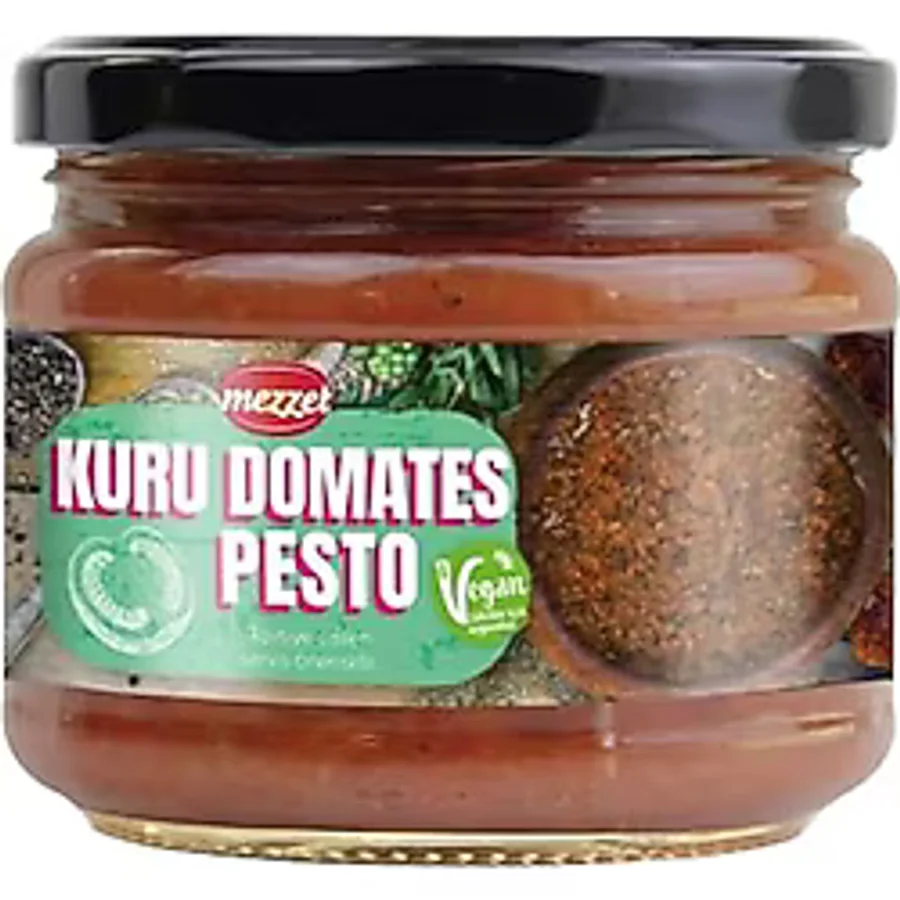 Mezzet Kuru Domatesli Pesto Sos 250 G - Pesto Rosso Vegan ve Katkısız Gurme Sos