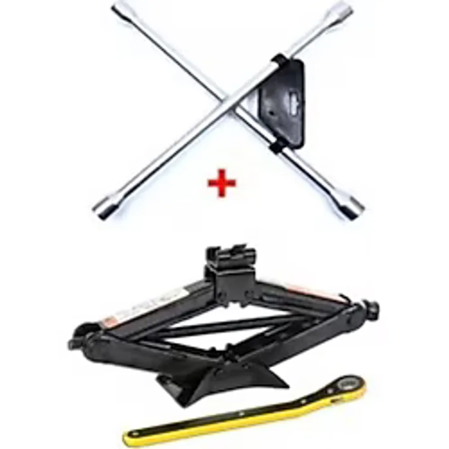 Mfk Oto Krikosu 1.5 Ton Makas Cırcırlı Araç Kriko + Bijon Anahtarı -cırcır Ve Set